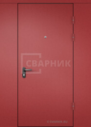 Дверь тамбурная глухая с перегородкой порошок — МДФ ДТ-43