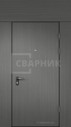 Дверь тамбурная с фрамугой винорит — винорит серая, элитные полотна