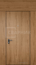 Дверь тамбурная с фрамугой винорит — ламинат внешние антивандальные панели в котельную