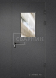 Дверь тамбурная со стеклом ламинат — массив для дачи нитроэмаль кованая